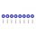 Universal Screw M6x1.0 15mm D1 Blue