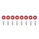 Universal Screw M6x1.0 15mm D1 Red