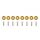 Universal Screw M6x1.0 15mm D1 Gold