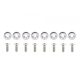 Universal Screw M6x1.0 15mm D1 Silver