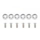Universal Screw M8x1.25 15mm JDM Silver