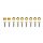 Universal Screw M8x1.25 25mm JDM Gold