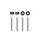 Universal Screw M6x1.0 45mm JDM Black