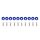 Universal Screw M6x1.0 15mm JDM Blue