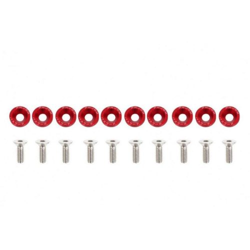 Universal Screw M6x1.0 15mm JDM Red