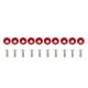 Universal Screw M6x1.0 15mm JDM Red