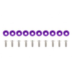 Universal Screw M6x1.0 15mm JDM Purple