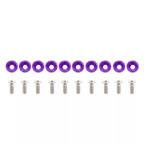 Universal Screw M6x1.0 15mm JDM Purple
