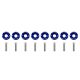 Universal screws M6x1.0 15mm SLIDE Purple