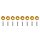 Universal screws M6x1.0 15mm SLIDE Gold