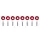 Universal screws M6x1.0 15mm SLIDE Red