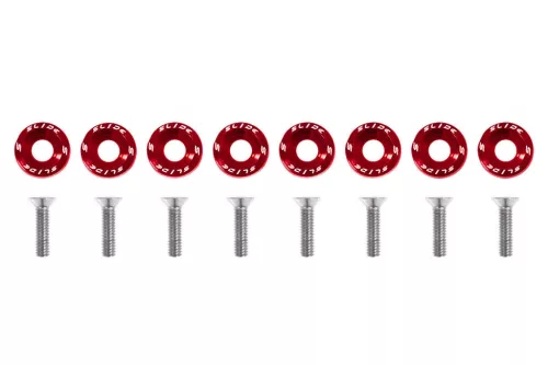 Universal screws M6x1.0 15mm SLIDE Red