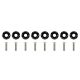 Universal Screw 6mm SLIDE Black
