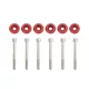 Lower Rear Control Arms Washers Civic Red