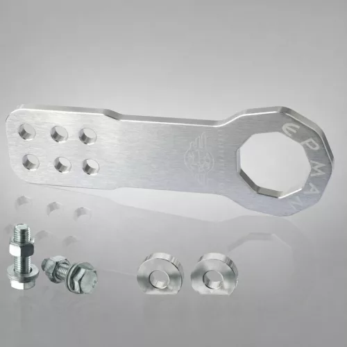 EPMAN Universal Front Aluminum Tow Hook Silver