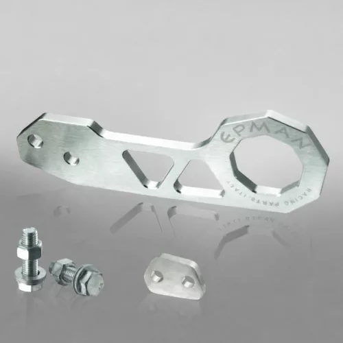 EPMAN Universal Rear Aluminum Tow Hook Silver