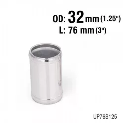   Aluminium Pipe Straight - Diameter 32mm / 1.25" - Lenght 76mm