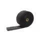 EPMAN Black Exhaust Heat Wrap Tape, 2" × 10 m – with stainless ties