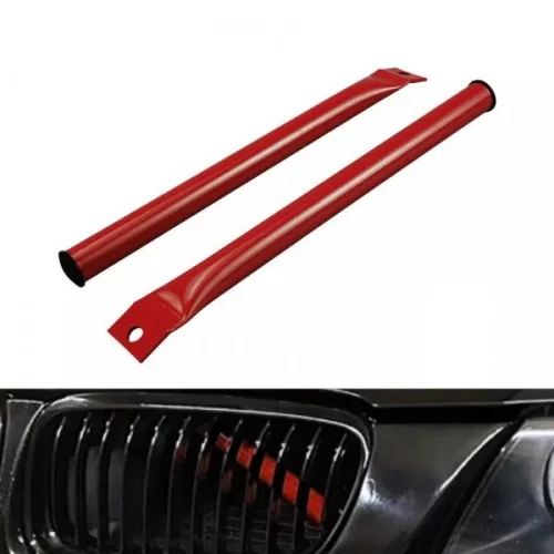 BMW 3 Series E90/E91/E92/E93 red front grille kidney brace bars