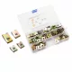EPMAN 110pc U-Type Clip Nut Assortment for Trim and Panel Fastening – No.6/No.8/No.10/No.12