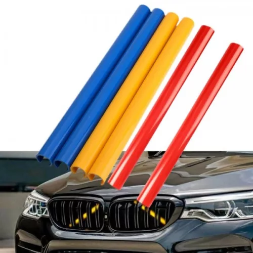 BMW grille trim strips set yellow for 1 Series, 2 Series, 3 Series and 4 Series