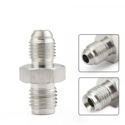   Straight AN-Metric Adapter (AN3 [3/8-24] Male to M10x1.25 Male, Stainless Steel)