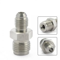   Straight AN-NPT Adapter (AN3 [3/8-24] Male - 1/2-20 SAE Male, Stainless Steel)