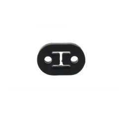   2-hole exhaust hanger rubber insulator, 40 mm hole spacing, 11.5 mm holes (black)