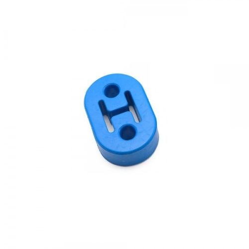 2-hole exhaust hanger rubber insulator, 40 mm hole spacing, 11.5 mm holes (blue)