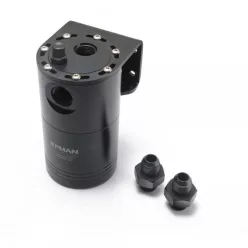   EPMAN Universal Aluminium Oil Catch Tank with Internal Filter - Black