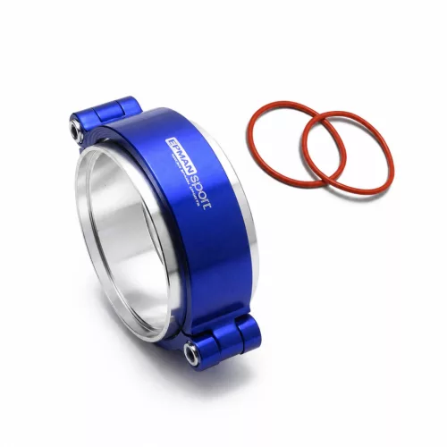 Epman 2.0-Inch Blue Intercooler Quick-Release Clamp Kit with Bolt Fastening
