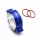 Epman 3.5-Inch 89 mm Blue Intercooler Quick-Release Clamp Kit with Bolt Fastening