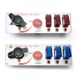   Starter Switch Panel with 3x Flip-Up Switch, Battery Master Switch