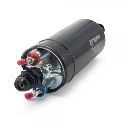 Universal External EFI Fuel Pump (044 style, 400 LPH), 12V – AN10 inlet / AN8 outlet