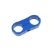 AN12 Dual Hose Spacer / Line Separator – 27mm, Aluminum, Blue