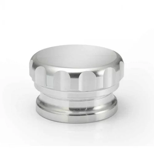 EPMAN weld-on aluminum fuel filler neck, silver, 2.0" (50.8mm)