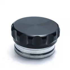   EPMAN weld-on aluminum fuel filler neck, black, 3.0" (76mm)