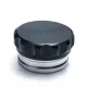 EPMAN weld-on aluminum fuel filler neck, black, 3.0" (76mm)