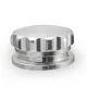 EPMAN weld-on aluminum fuel filler neck, silver, 3.0" (76mm)