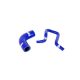 Vauxhall Astra VXR Silicone Breather Hoses-Colour Blue Hoses-Hose Clamp Kit Without Hose Clamps