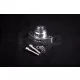 Blow Off Adaptor for Audi, VW, and SEAT 1.4 TSi Engine-Colour Anodised Black Colour Polished Silver