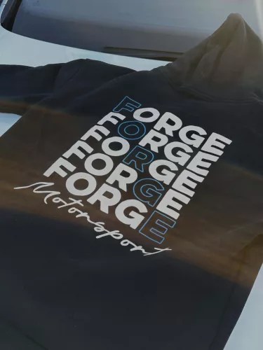 Forge Motorsport Crossword Word Hoodie-Size Small Size Medium Size Large