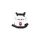 Peugeot 208 GTi & Citroen DS3 Performance Hard Pipes-Hose Colour Blue Hoses-Pipe Colour Black