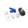 Induction Kit for Citroen DS3 (Pre 2016 Only), Peugeot RCZ THP 156 and 207 GT/GTi-Colour Blue Hoses Colour Black Hoses Colour Red Hoses