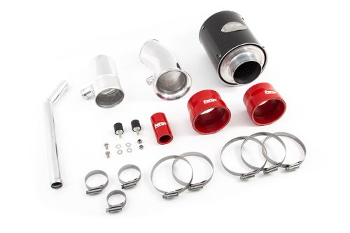 Induction Kit for Fiat 500/595/695-Colour Blue Hoses-Filter Pleated-Inlet Duct No Inlet Duct