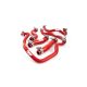 Honda Civic Type R (FK8) Coolant Hose Kit-Colour (Hose) Black Colour (Hose) Red