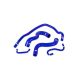 Vauxhall Corsa VXR Silicone Coolant Hoses-Colour Blue Hoses-Hose Clamp Kit Without Hose Clamps Colour Blue Hoses Hose Clamp Kit With Hose Clamp Kit