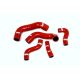 Lower Silicone Coolant Hoses for Audi, VW, and SEAT-Colour Red Hoses-Hose Clamp Kit Without Hose Clamps