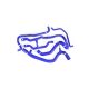 Silicone Coolant Hoses for Renault Clio Phase 2 172 182-Colour Blue Hoses-Hose Clamp Kit Without Hose Clamps Colour Blue Hoses Hose Clamp Kit With Hose Clamp Kit