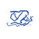 Silicone Coolant Hose Kit for Renault Clio III RS-Colour Hoses Blue Hoses Colour Hoses Black Hoses